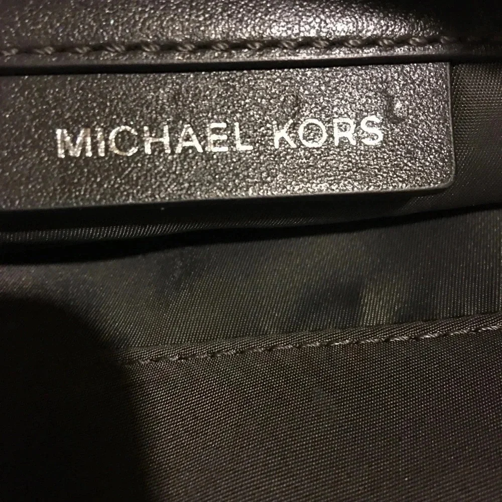 Michael kors grey nylon/ leather hobo handbag